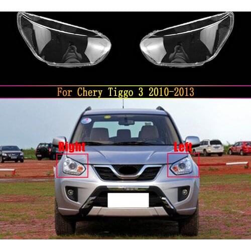 Car Lens Glass Light Lamp Headlamp Shell Transparent Lampshade Headlight Cover For Chery Tiggo 3 2010 2011 2012 2013