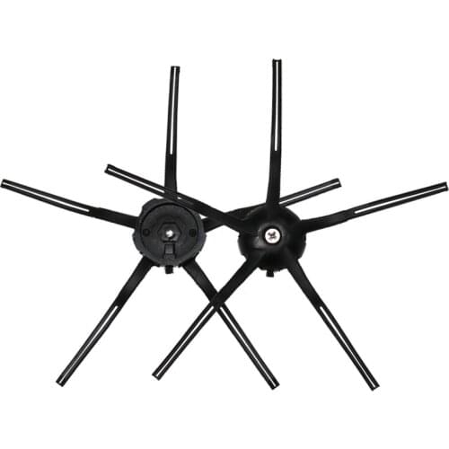 2 pieces 5 side arm black brushes for Xiaomi MI robot, for Roborock S50 S51 S55 S5 MAX S6 for Xiaowa E35 E2 vacuum cleaner parts