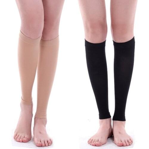 Unisex Leg Calf Sleeves Socks Men Women Varicose Vein Circulation Compression Sox Safety Elastic Calf Compression Slim Stockings