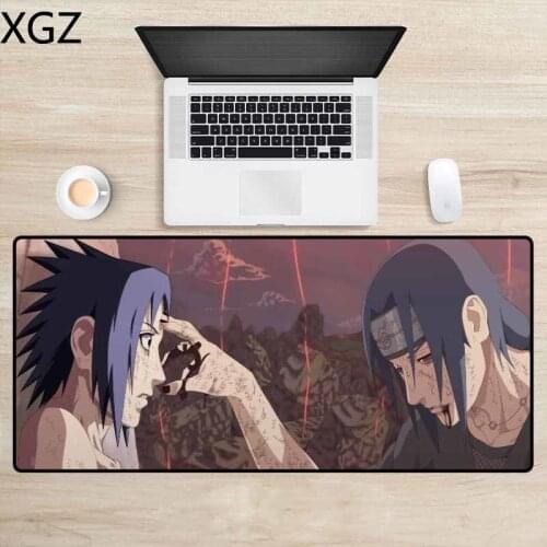 XGZ Naruto Anime Mouse Pad Office Non-slip Large Mouse Pad Desk Mat Large Game Player Keyboard Mousepad 90x40
