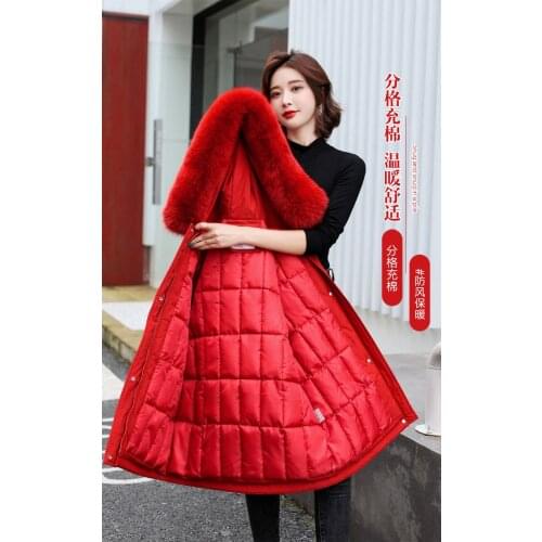 Winter Jacket Parkas 2022 new -30 Degree Womens Winter Long Coats Hooded Fur Collar Thick Warm Winter Jackets Women