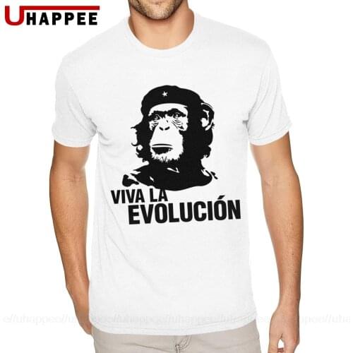 Oversize Viva La Evolution T-Shirts Mens UK Style Fashion Short Sleeve Round Neck Mens Water Printed Shirt Discount Clothing
