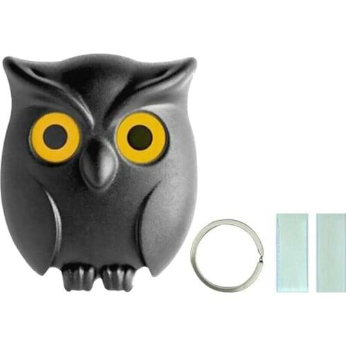 Night Owl Magnetic Wall Key Holder Magnets Keep Keychains Hook Hanging Key It Will Open Eyes Home Decoration Accessories