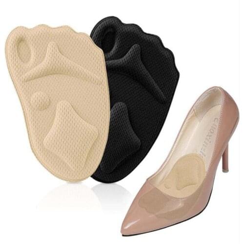 4D Sole High Heel Foot Cushions Forefoot Anti-Slip Insole Breathable Shoes Women Protection Foot Pad Soft Insert Foot Care