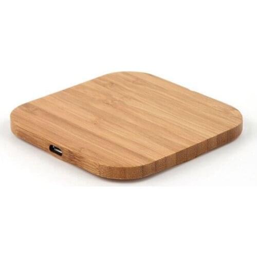 Top Portable Qi Wireless Charger Charging Slim Wood Pad For iPhone 8/iPhone 8 Plus/iPhone X Smart Phone Wireless Charger Pad For