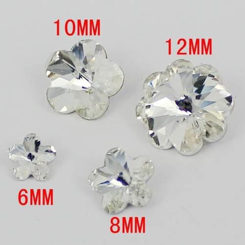 Quincunx shape crystal stones glass beads crystal clear color luxury beads crystal stone great for home decoration diy