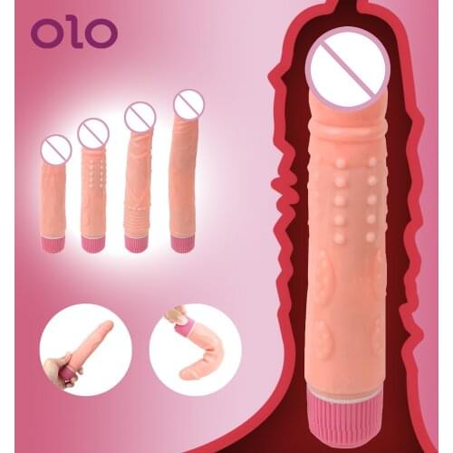 OLO Realistic Dildo Vibrator Penis Vibarting Stimulator Masturbation G spot Clitoris Stimulate Sex Toys for Women Sex Products