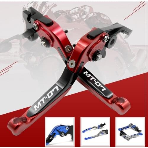 With Laser Logo mt07 cnc Moto Clutch Brake Lever For YAMAHA MT 07 Lever 2014-2017 Motorcycle Bike Cable Handle Kit Grip