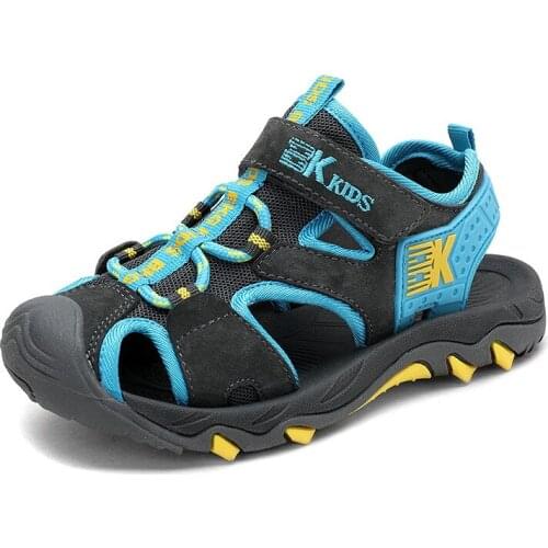 2020 New Boys Sandals Kid Sandals Children Shoes Summer Rubber School Shoes Breathable Open Toe Casual Boy Sandal 7350