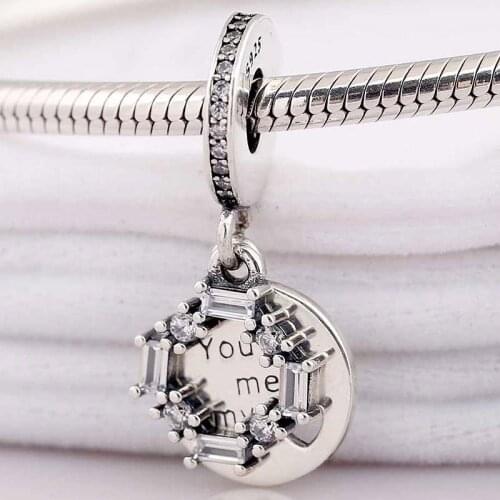 Original Ice Carving Love Heart You Melt My With Crystal Pendant Bead Fit 925 Sterling Silver Charm Bracelet Diy Jewelry