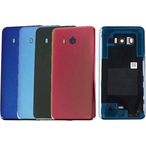 U 11 Back Cover For HTC U11 5.5 inch Original Housing Glass Rear Door Repair Replacement Battery Case