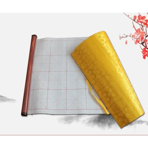1PC Practice Chinese Calligraphy Scrolls Ink Less Writing Brush Copybook Water Cloth Suit Reusable Chinese Calligraphy Supplies