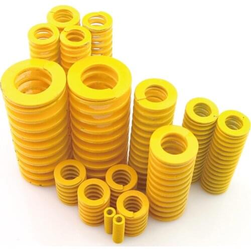 Od 12mm Id 6mm,H20-100, Light Load Compression Mould Die Spring Yellow