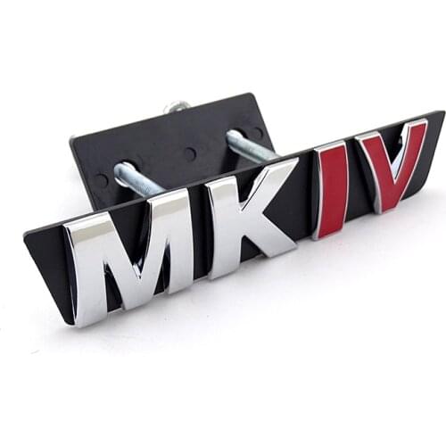 High Quality ABS Plastic Chrome MKIV Grill Car Emblem Logo Golf 4 Nameplate Sign