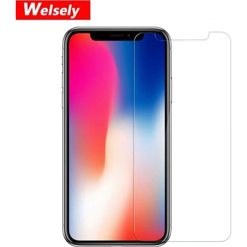 Welsely tempered glass film Screen Protector guard transparent Protective Film for apple iphone x ten 10 MobilePhone Accessories