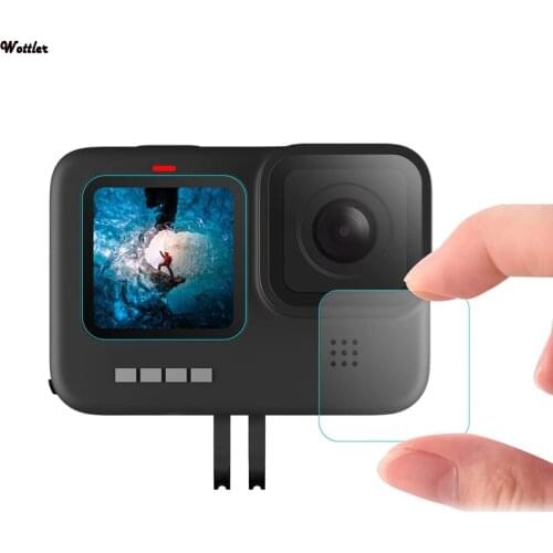 Camera Lens Screen Protector For GoPro 9 Black w/ LCD Display Tempered Glass Film For GoPro 9 Black With High Quality