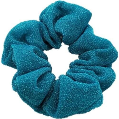 1PC Big Size Women Hair Scrunchies Glitter Elastic Hair Bands Women Dancing Bun Hair Ties Ropes For Ladies Hair Accessories