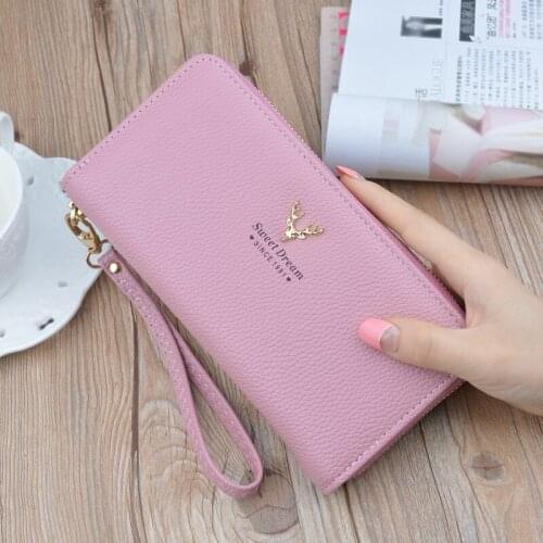 PU Leather Women Wallet Designer Brand Coin Purse Long Zipper Wallets Large Capacity Female Business Clutch Card Holder Wallets