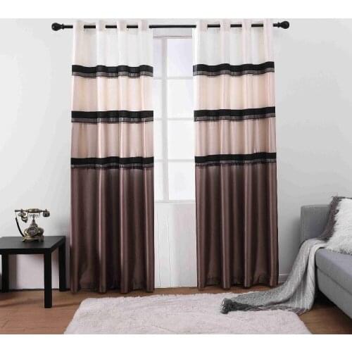 2019 Window Living Room Jacquard Fabrics Luxury Semi-Blackout Curtains Panel Bedroom Drapes