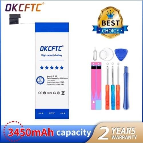 3450mAh high capacity battery 100% new replacement battery for iphone 5S 5C with repair tools kit