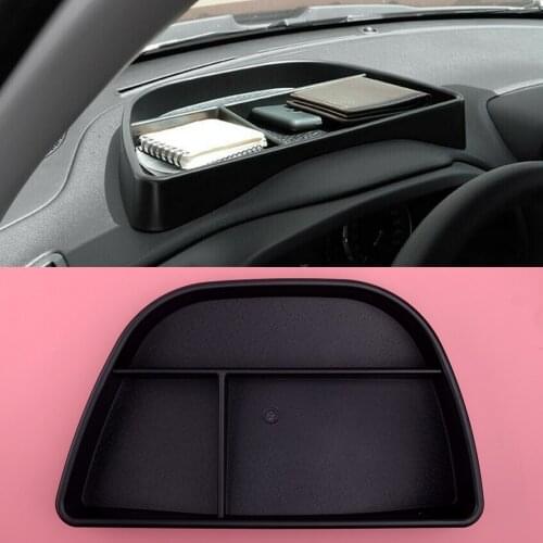 Car Console Dashboard Storage Box Holder Tray ABS Black Fit For Jeep Renegade 2015 2016 2017 2018 2019 2020