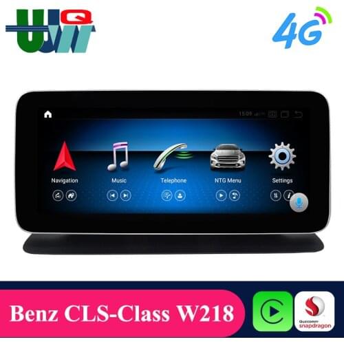 UJQW Android 10 Car Video Player for Mercedes Benz CLS Class W218 2011-2018 Qualcomm Multimedia 1 din 4G Carplay Bluetooth WiFi
