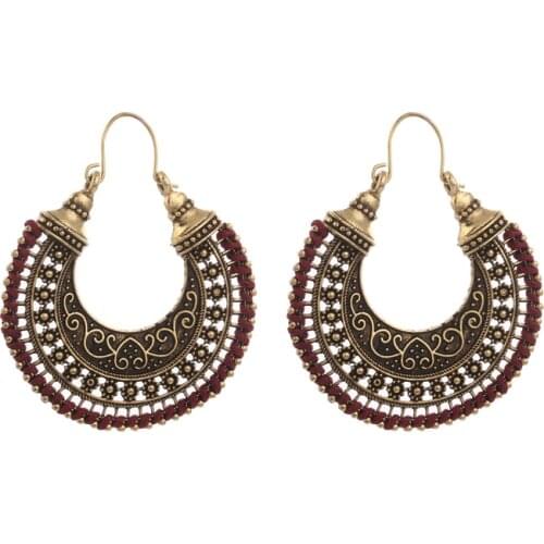 LOVBEAFAS Bohemian Drop Earrings For Women Brincos Vintage Bohemian Earings Fashion Jewelry Rope Weave Handmade Earrings Bijoux