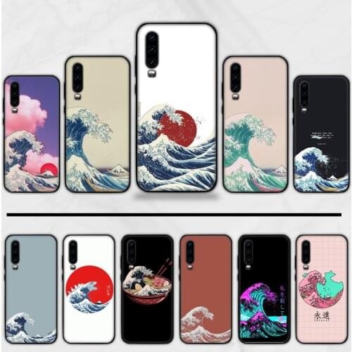 Ocean Wave off Kanagawa Arrived Cell Phone Case For Huawei Honor view 7a5.45inch 7c5.7inch 8x 8a 8c 9 9x 10 20 10i 20i lite pro