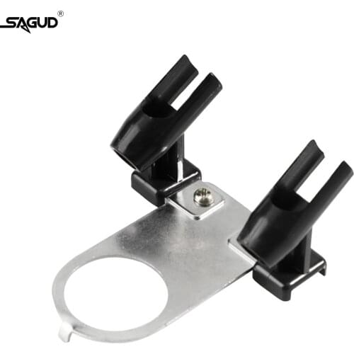 Airbrush Holder Attaches to Compressor Stand Accessories Holds Up 2 Spray Guns for Support Body Painting Model Cake Decoration