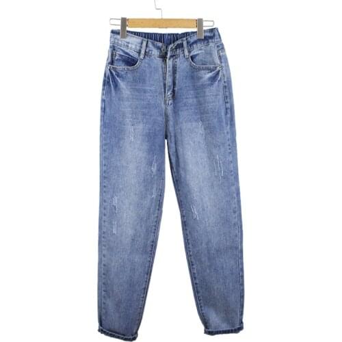 Mom Jeans 2021 Casual Women Fashion Jeans Loose Pants for Women Denim Trousers Jean Femme Streetwear Pantalones De Mujer 4XL 5XL