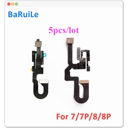 BaRuiLe 5pcs Front Camera Flex Cable for iPhone 6 6S 7 8 Plus X 7P 8G Facing Small Cam Light Promixity Sensor Replacement Parts