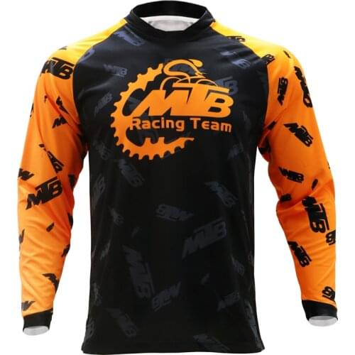 Hot Sale MTB motorcycle mountain bike team Shirt Moisture absorption and perspiration RPET Cycling Jersey long T-shirt