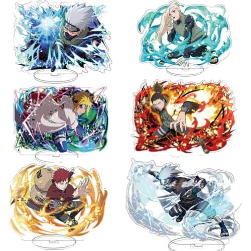 NARUTO Uchiha Sasuke Uzumaki Naruto Figure Toy Model Acrylic stand model ornaments DIY childrens holiday gifts