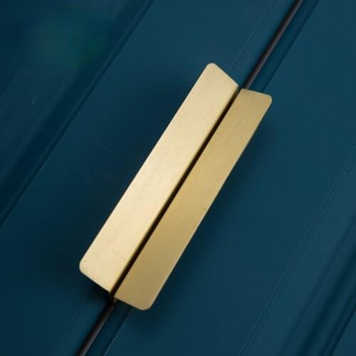 Brass Hidden Handle Tatami Handles Rotating Platform Invisible Handle for Kitchen Cabinet Drawer