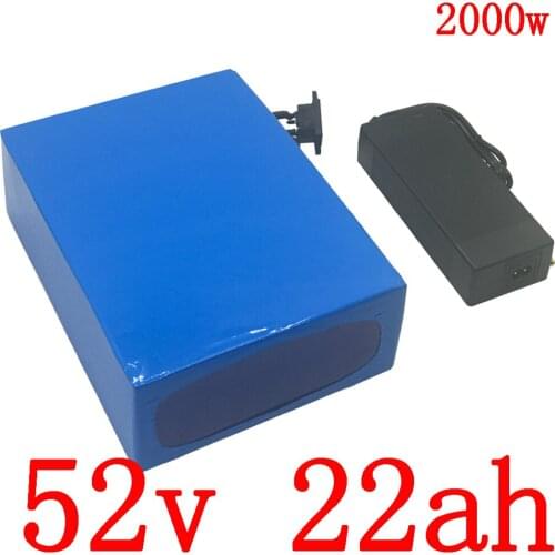 48V battery pack 48V 22AH 52V 22AH lithium battery 52V electric scooter battery for 48V 500W 750W 1000W 1500W 2000W ebike motor