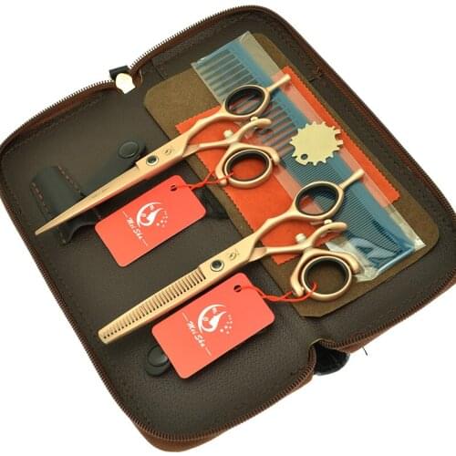 Meisha 6.0" Hairdresser 360 Degree Rotating Scissors Hair Cutting Thinning Shears Set Japanese Steel Salon Stylist Shears A0122A