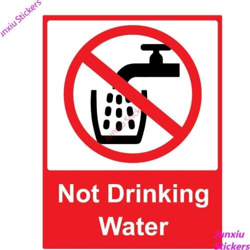 Personality NOT DRINKING WATER Car Stickers Accessories Motorcycle Cover Scratches Waterproof PVC 13cm*10cm