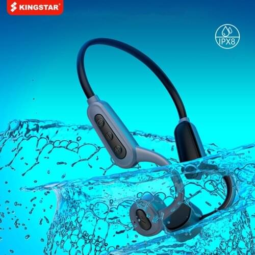 Bone Conduction Headphone with Microphone Wireless Bluetooth Earphone 16G RAM IPX8 Waterproof Sport Swimming Hands Free Headset