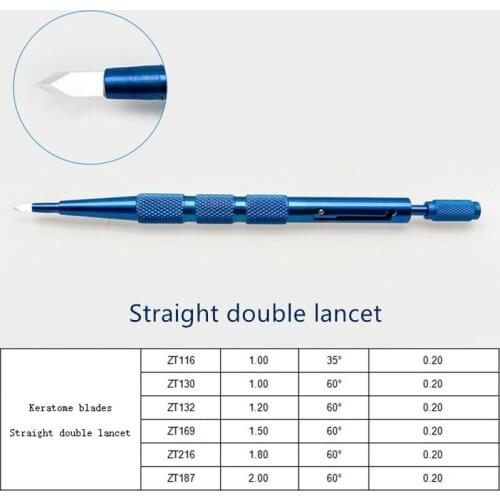Ophthalmic Blade sapphire knife stab incision Keratome blades Ophthalmic eye instrument