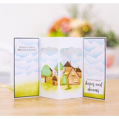 Panalisacraft cute house Metal Cutting Dies Stencils for DIY Scrapbooking/album Decorative Embossing DIY Paper Cards