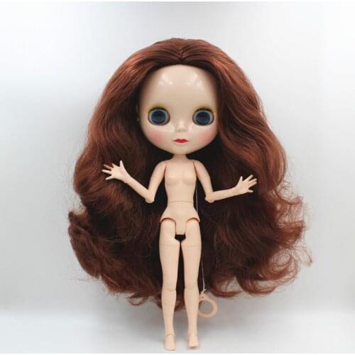 Promotion price BJD joint 11-20 TMJ DIY Nude Blyth doll birthday gift 4 colour big eyes dolls with beautiful Hair cute toy