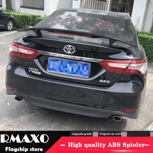 For Camry Spoiler 2018-2019 Toyota Camry TF High Quality Spoiler ABS Material Car Rear Wing Primer Color Rear Spoiler