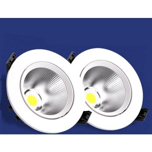 Led Spotlight Ceiling Lamp Recessed LED COB Downlight Dimmable 220V 110V Warm / Pure/Cold White Round Led Spot Light