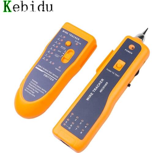 Kebidumei Newest RJ11 RJ45 Cat5 Cat6 Telephone Wire Tracker Tracer Toner Ethernet LAN Network Cable Tester Detector Line Finder