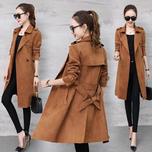 Tcyeek Trench Coat Women 2020 Autumn Long Windbreaker Ladies Clothes Womens Tops Spring Eleant Female Coats Abrigo Mujer LWL685