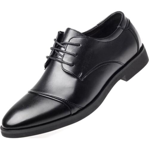 Luxury Business Oxford Leather Shoes Men Breathable Rubber Formal Dress Shoes Male Office Wedding Flats Footwear Mocassin Homme