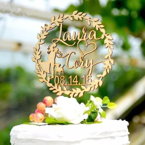 Wedding cake decoration, Bridal shower cake topper, engagement topper, custom cake topper Wedding cake topper, personalized cake