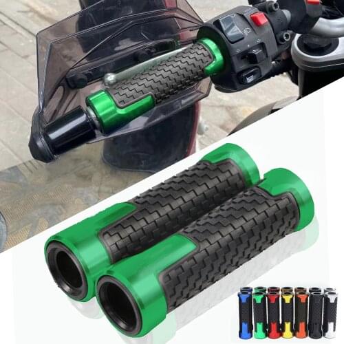For Kawasaki Z800 Z 800 Universal Motorcycle Accessories 7/8'' 22MM Rubber Hand Guard Grip Handlebar Grips Ends Handle Bar