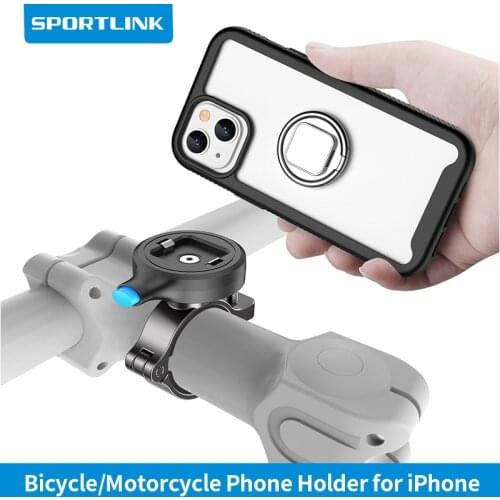Aluminum Alloy Bike Phone Holder Universal Motorcycle Bicycle Cell Phone Stand Mount for iPhone 11 Pro Max 7 8 SE2020 Bracket