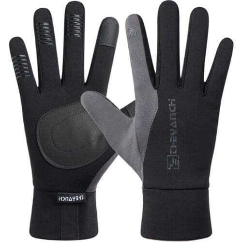 Windproof Winter Warm Gloves Outdoor Fishing Gloves Thicken Warm Mittens Touch Screen Gloves Unisex Men Sports Cycling Glove